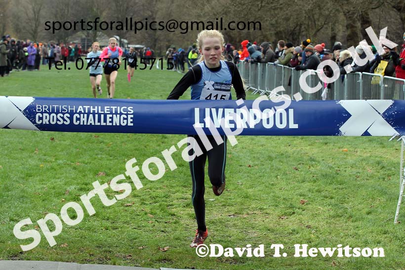 Girls under-15s, European Cross Country Championships Trials, Sefton Park, Liverpool. Photo: David T. Hewitson/Sports for All Pics